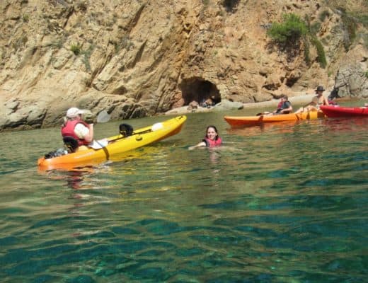 Sea Kayaking in the Mediterranean in Spain was a great way to engage a family with children of all ages.