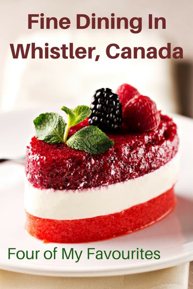 Whistler is filled with amazing restaurants for all sorts of tastes and budget. If you love fine dining and you have a bit of wiggle room on your budget, then Whistler has phenomenal choices. Here are my four favourite Whistler fine dining options. #travel #familytravel #foodie #Whistler #BritishColumbia #Canada |Araxi, Asian, dessert, Four Seasons, French, Il Caminetto, Italian, menu, oyster, promotions, reservations, Rim Rock, risotto, Sidecut, sides, West Coast, fine dining|