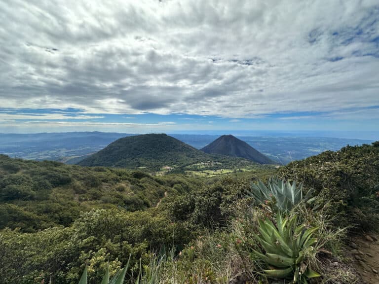 The views from the top of Santa Ana Volcano in El Salvador